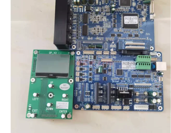 XP600 dual head motherboard, 5th and 7th generation package, white color hot stamping UV Senyang board small board