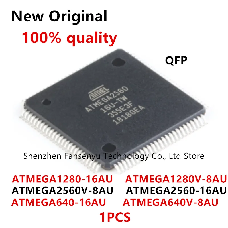 

(1piece) 100% New ATMEGA640-16AU ATMEGA640V-8AU ATMEGA1280-16AU ATMEGA1280V-8AU ATMEGA2560V-8AU ATMEGA2560-16AU QFP Chipset