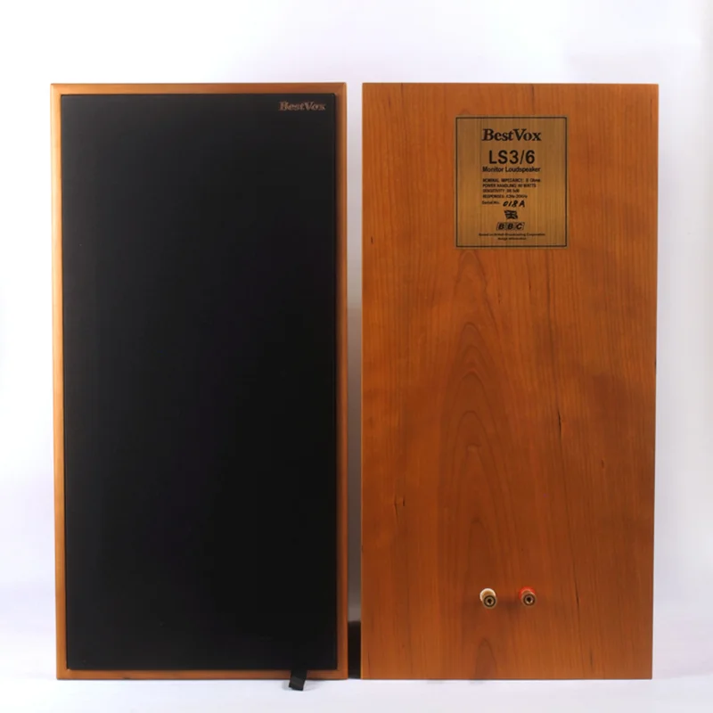 BestVox لون طبيعي 8 بوصة كلاسيكي HiFi ثلاثي تقسيم سلبي 60 وات/8ohm HiFi مكبر صوت كبير الرف LS3/6