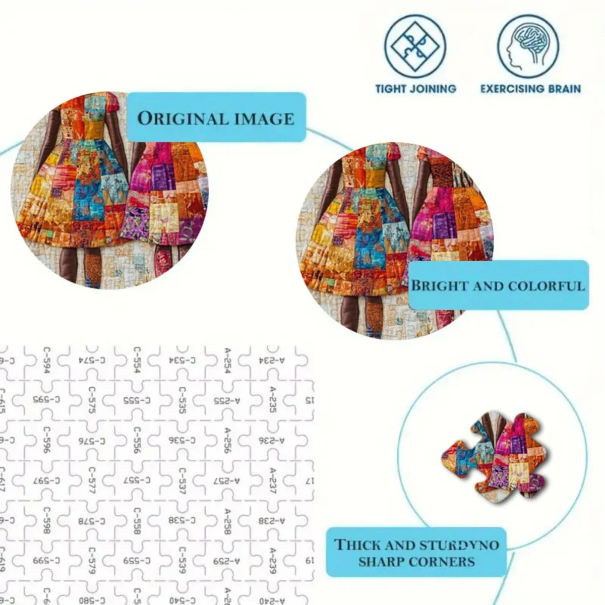 Puzzle 500/1000/1200 elementów, odpowiednie dla dorosłych i rodzin - gruby, wytrzymały karton z bezszwowymi krawędziami, wymagające zastosowania umysłu, Vi