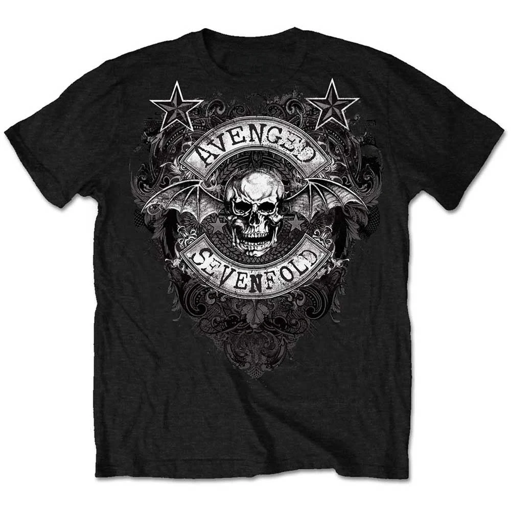 Stars Flourish  Avenged Sevenfold Band T-Shirt Cotton Graphic Tee Men Women Summer Streetwear