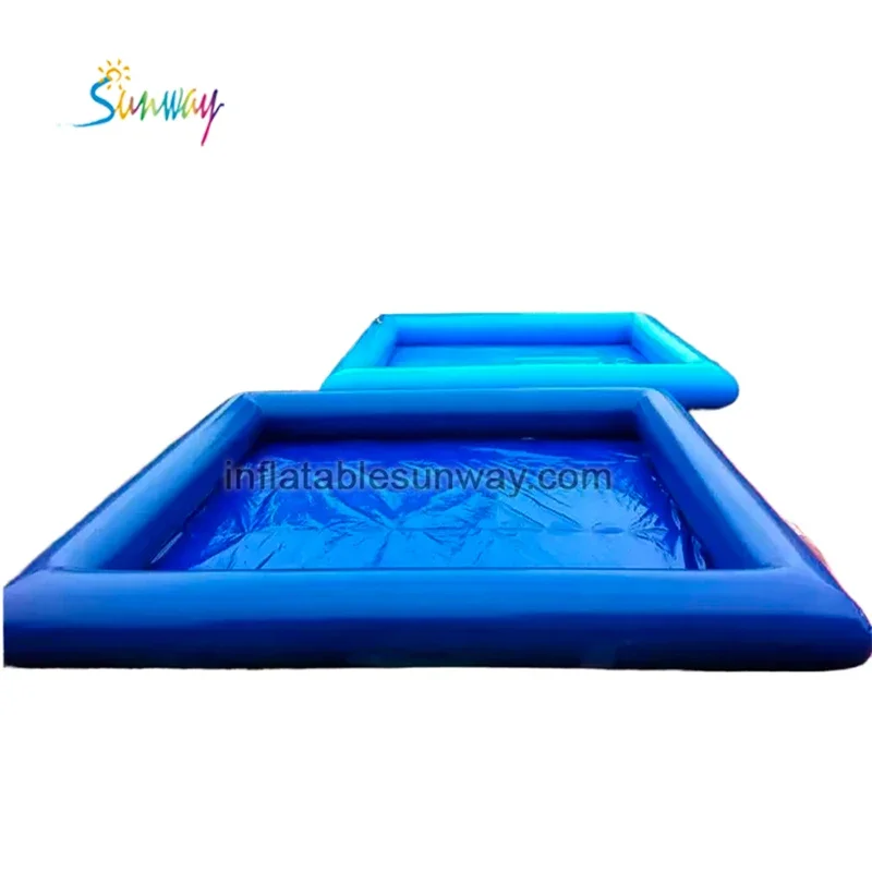 Best selling drop stitch large Water park combination inflatable square pool