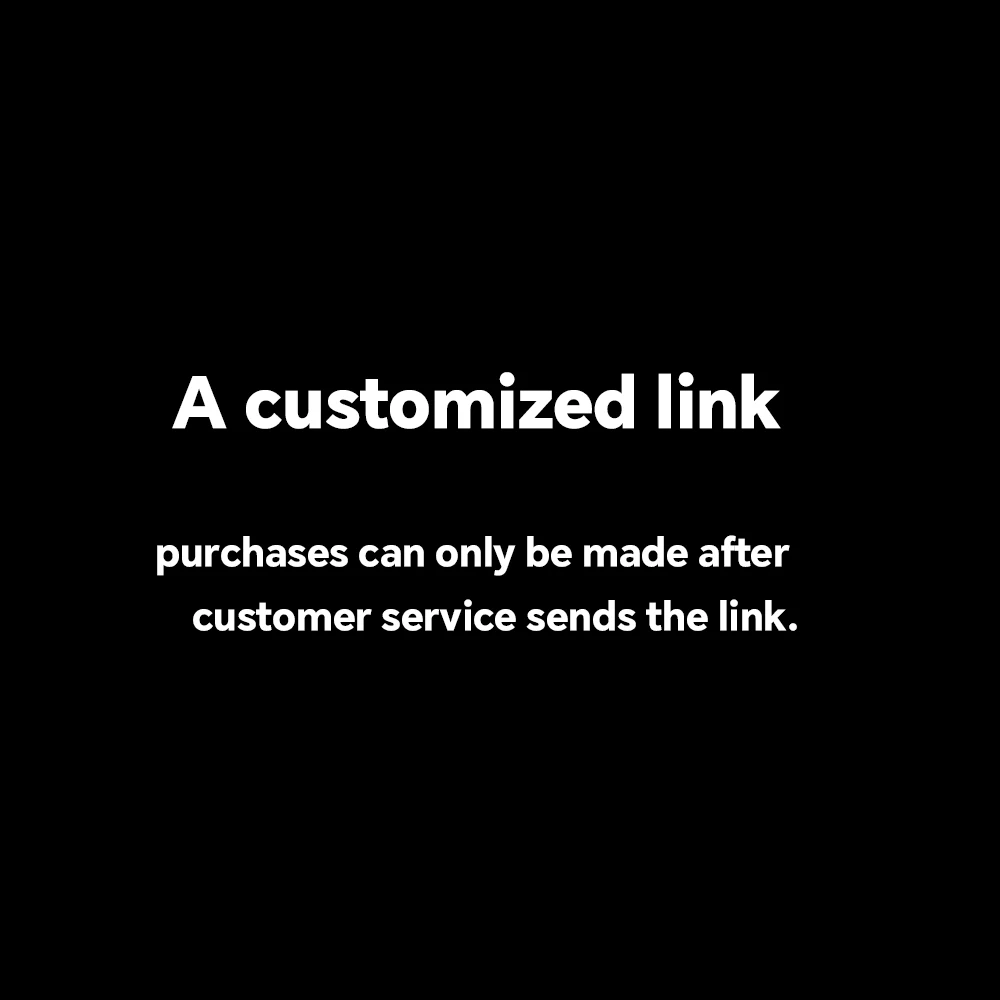 A customized link is required; purchases can only be made after customer service sends the link.