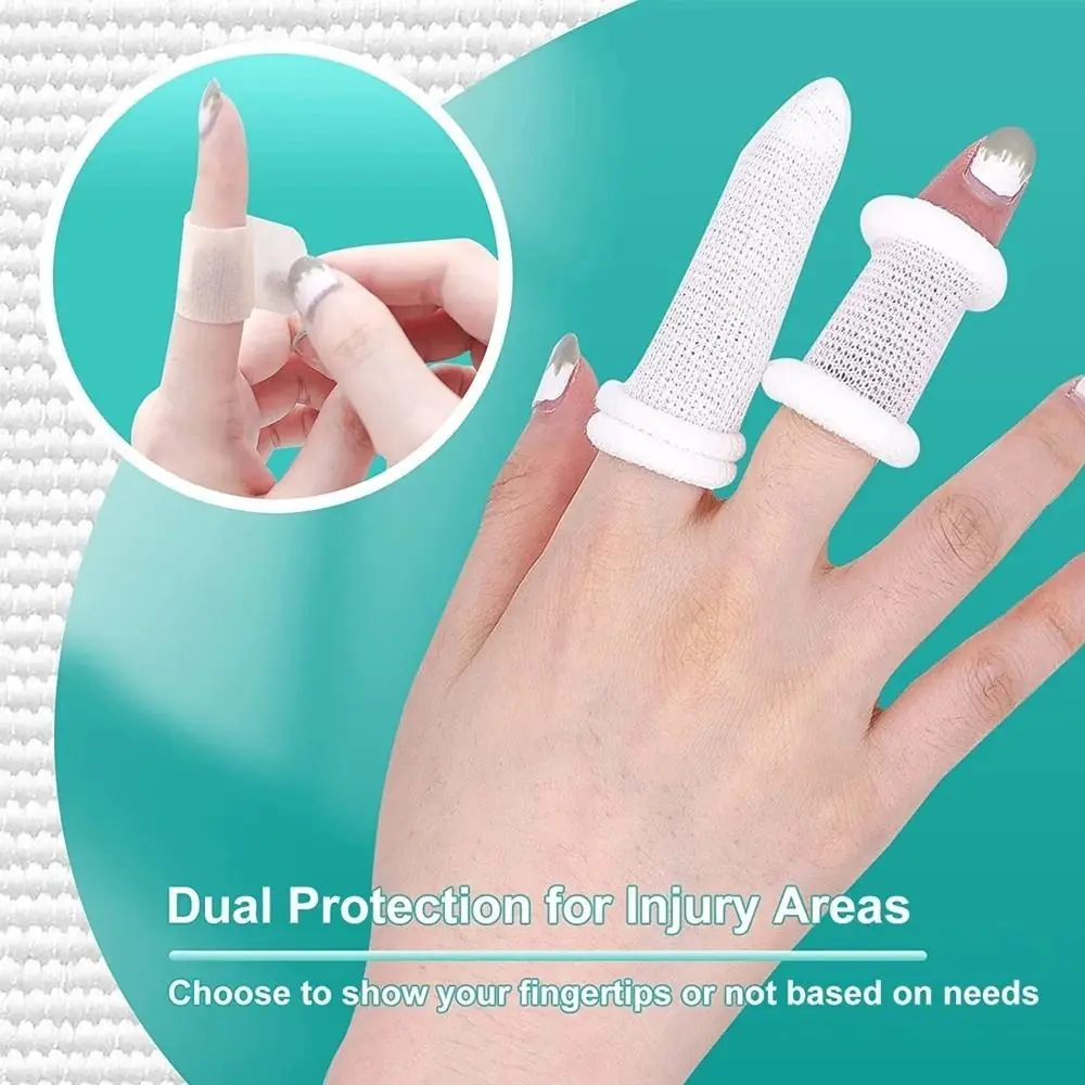 10Pcs Tubular Finger Tubular Bandage Roll Soft Tubular Finger Dressings Elastic Finger Bobs Finger Roll Dressings Gardening Work