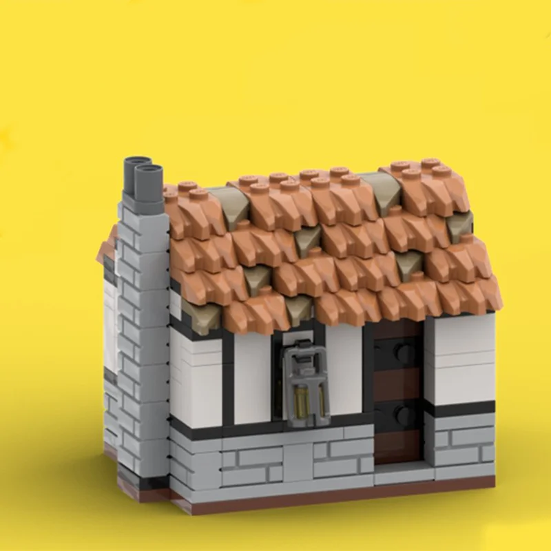 

MOC 230PCS Street View Medieval Military Farmhouse Building Blocks Castle Lion Knight Castle House Toys For Kid Christmas Gift