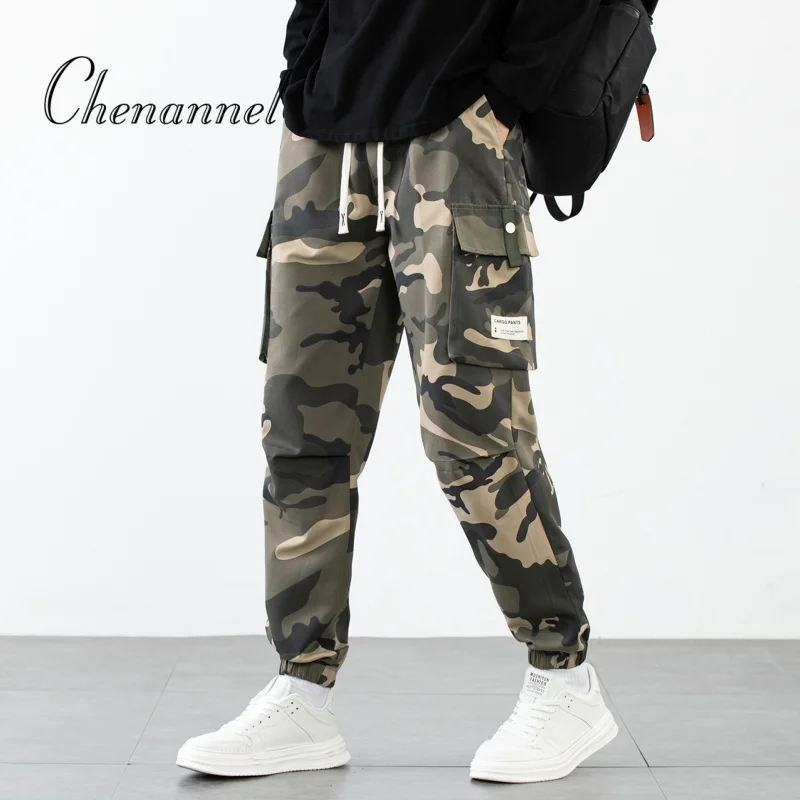 

Camouflage Pants Men Hiking Pants Cargo Work Camo Outdoor Sports Trousers Hip Hop Streetwear Tactical Pants