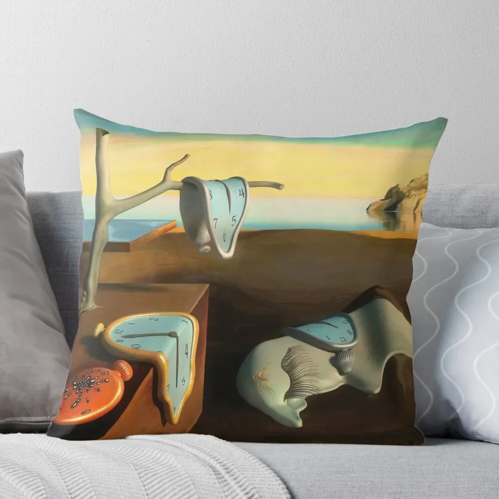 

Persistence of Memory Throw Pillow Decorative pillowcase Pillows Aesthetic pillow cover luxury