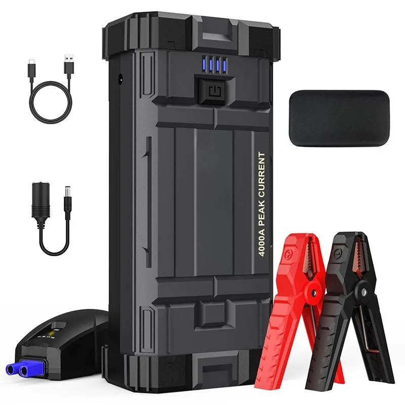 Car Jump Starter, 4000A Peak Battery Jump Starter (for All Gas or Up to 10L Diesel), Portable Battery Booster Power Pack, 12V Au