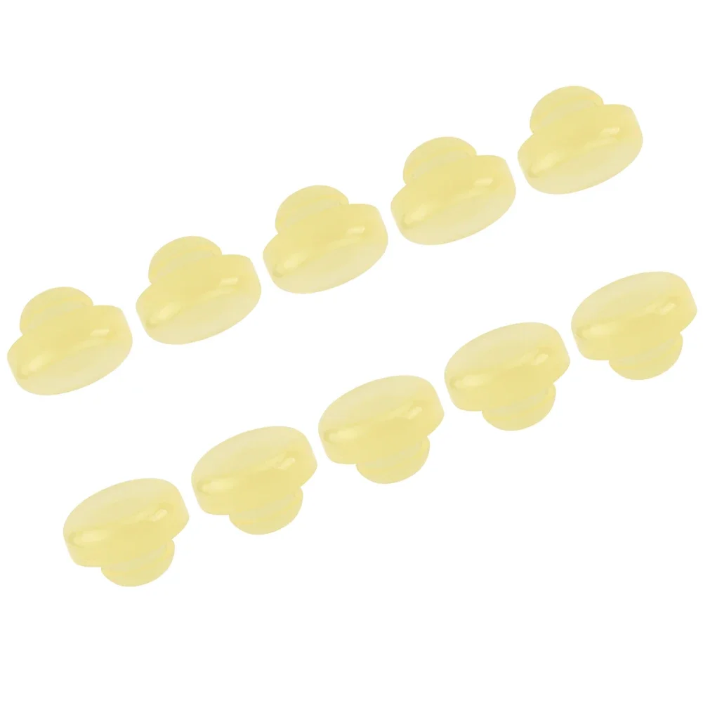 10pcs Brake Clutch Pedal Stopper Pad 46584-S0100 Yellow For Nissan 200SX 240SX 300ZX 350Z For Infiniti G20 G35 G37 I30 J30