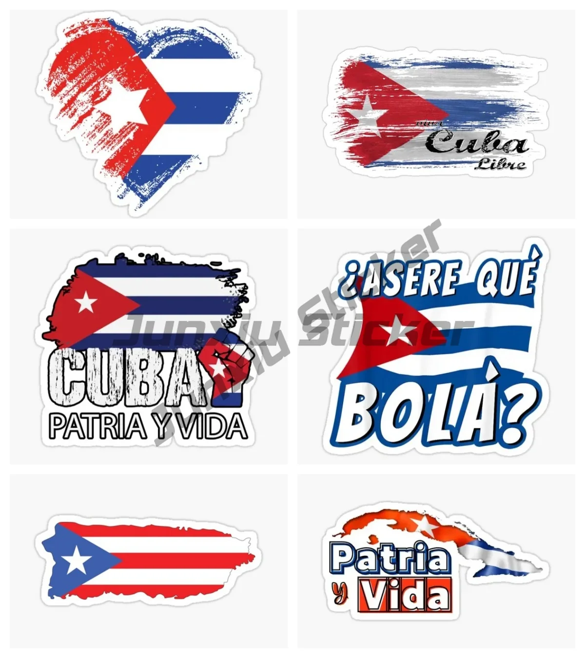 

Creative Cuban Flag Map Car Sticker Laptop Truck Wall Car Accessories Van Bike Window Glass Door Vinyl Decal