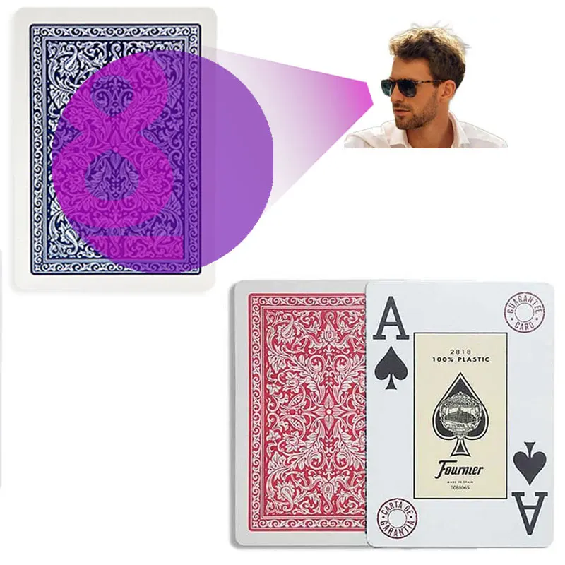 Special Infrared Marked Cards for UV lenses Fournier 2818 Anti Cheating Poker Board Game