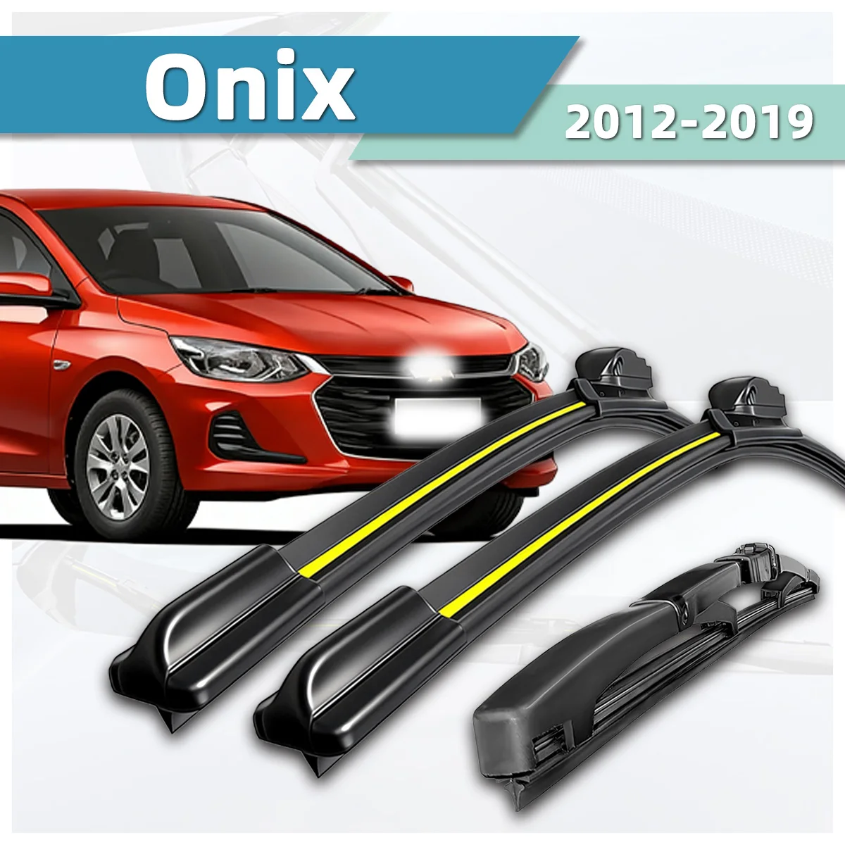 

Wiper Suitable For Chevrolet Onix 2012-2019 Natural Rubber Strip Accessories Silent Wiper Blades 2013 2014 2015 2016 2017 2018