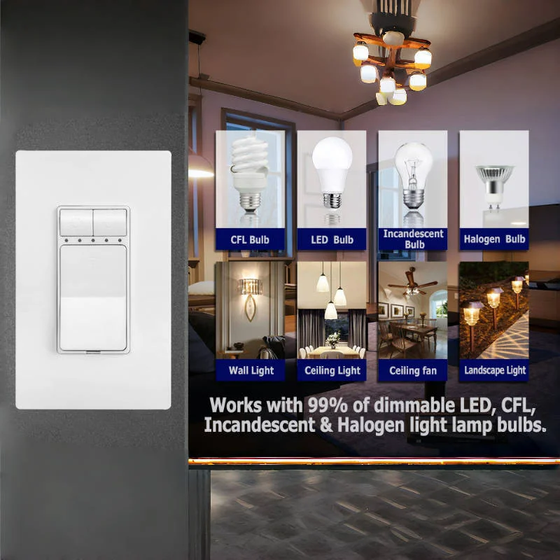 

Tuya Intelligent Mcu Button Dimming Switch Mobile App Remote Control Night Light Indicator Switch Home Wifi Intelligent Dimmer