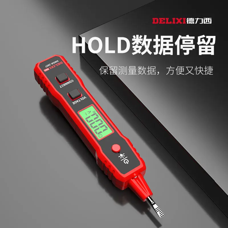 Intelligent electric pen 2897 for voltage measurement, multifunctional measurement of broken wires, digital display induction