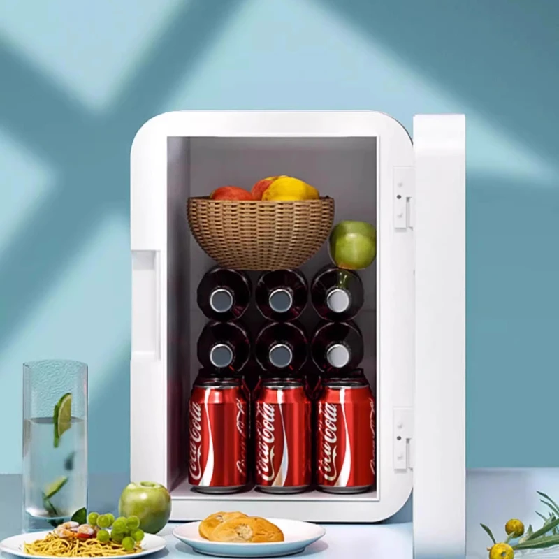 ‌ 16L 二層車ミニ冷蔵庫母乳化粧品保管オールシーズン一定温度鮮度サイレントコンパクト冷蔵庫