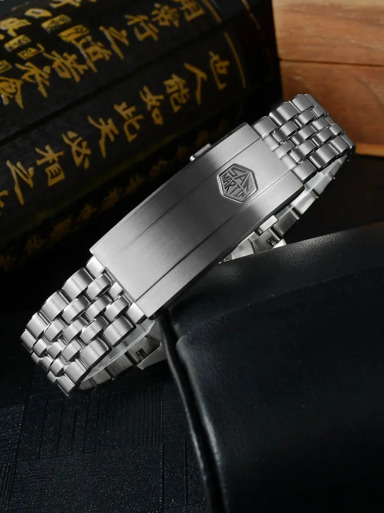 San Martin 39mm MOP Dial Sport Gada Watch Luxury Dress Men Miyota 90S5 Automatic Mechanical Wristwatch Waterproof 100m SN0144