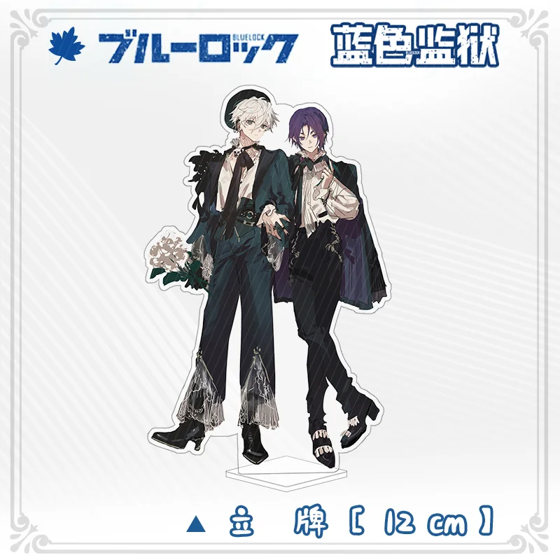 الأزرق قفل ناجي Seishiro ميكاجي ريو أرقام الاكريليك حامل أنيمي نموذج حلية اكسسوارات نماذج سطح المكتب الحلي