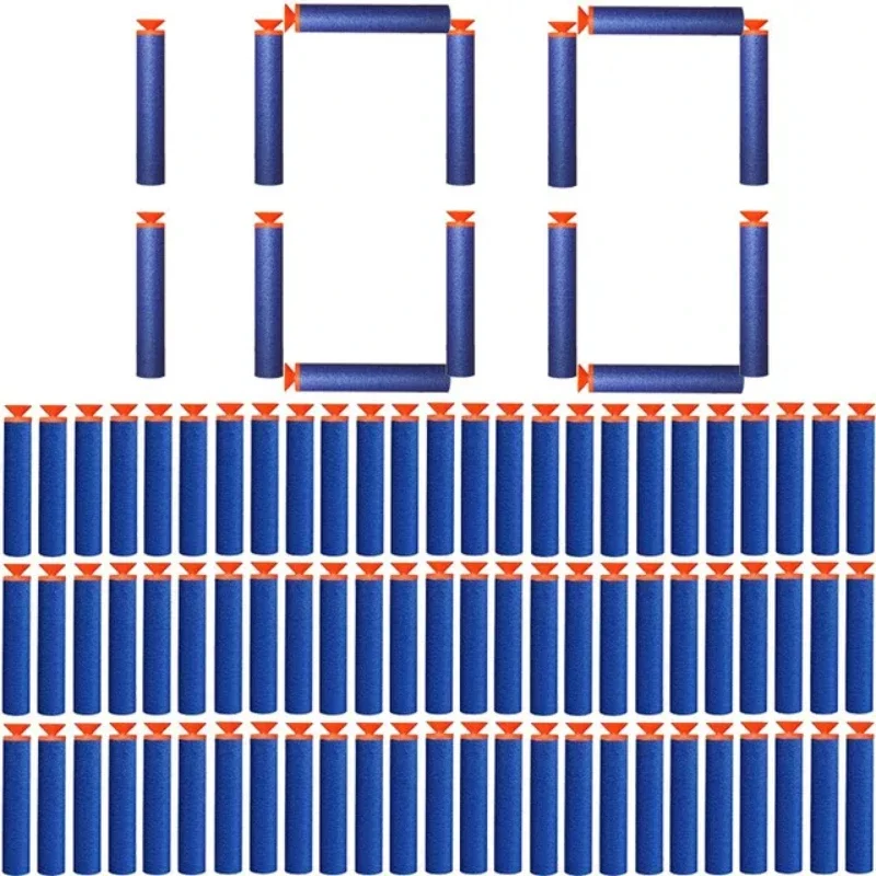 กระสุนของเล่นคุณภาพสูง 7.2 ซม. สำหรับปืนของเล่นเด็ก กระสุนสีฟ้าแบบดูดติด สำหรับปืน Nerf ซีรีส์ Blasters ของขวัญคริสต์มาสสำหรับเด็ก