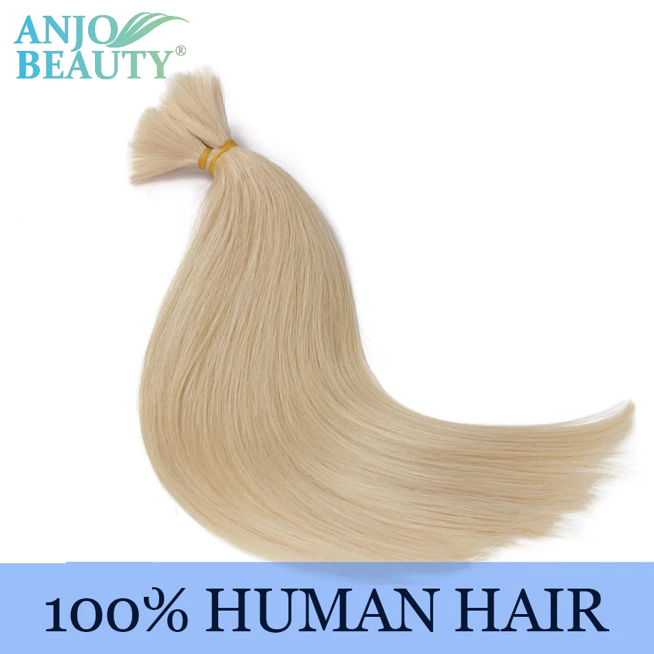 Straight Human Bulk Hair Braiding For Braiding Vietnamese Human Hair Bundle Blonde No Weft 12-28 Inch Bulk Hair Extensions