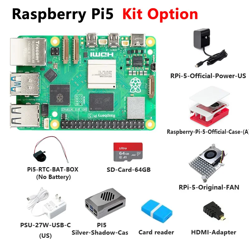 Raspberry Pi 5 2GB/4GB / 8GB RAM опция