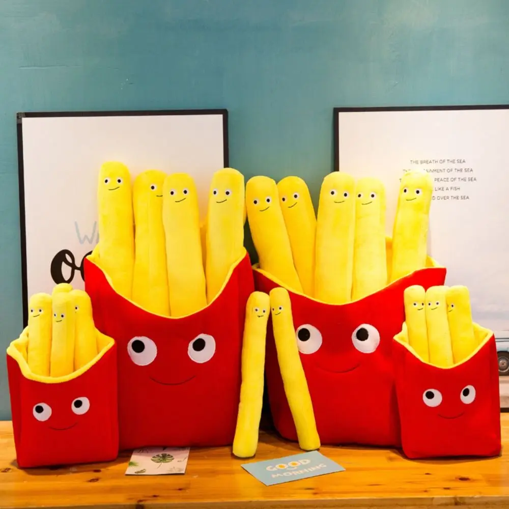 

Creative 30/40cm Fries Plush Toys Simulation Soft Stuffed Toys Detachable Gift Body Pillow Photography Props