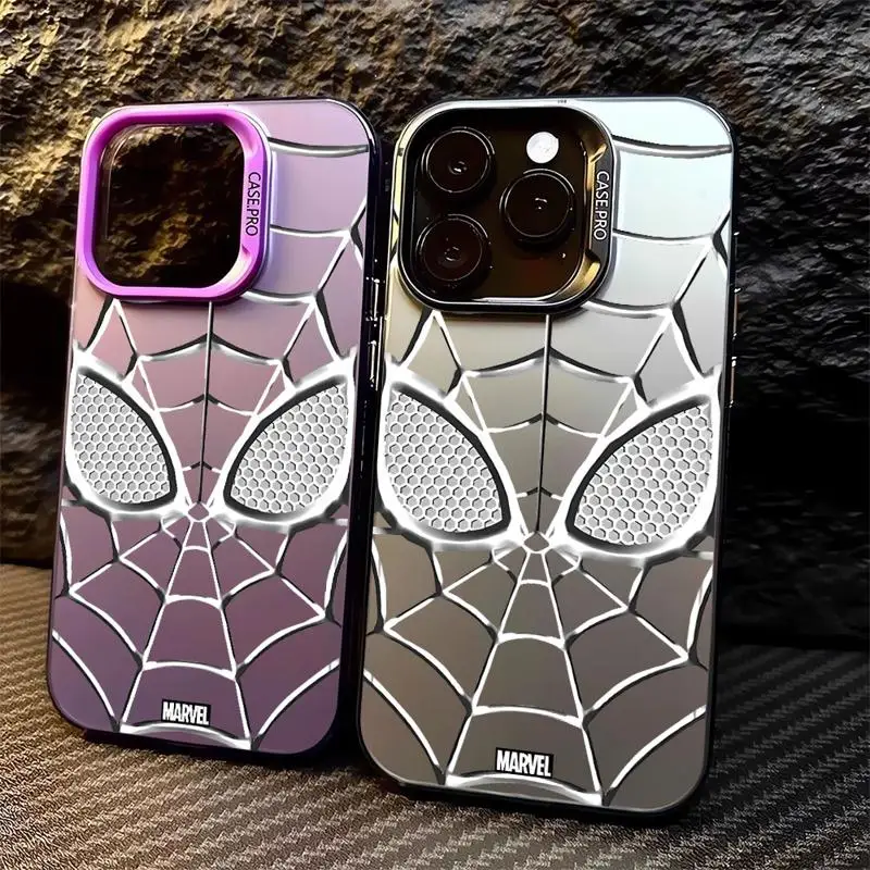 Marvel Spider Man Metal Logo Phone Case for Realme 8i 9i 10 10 Pro 4G 5G 11 Pro 12 C15 C20 C21 C21Y C31 C35 C53 C55 Soft Cover