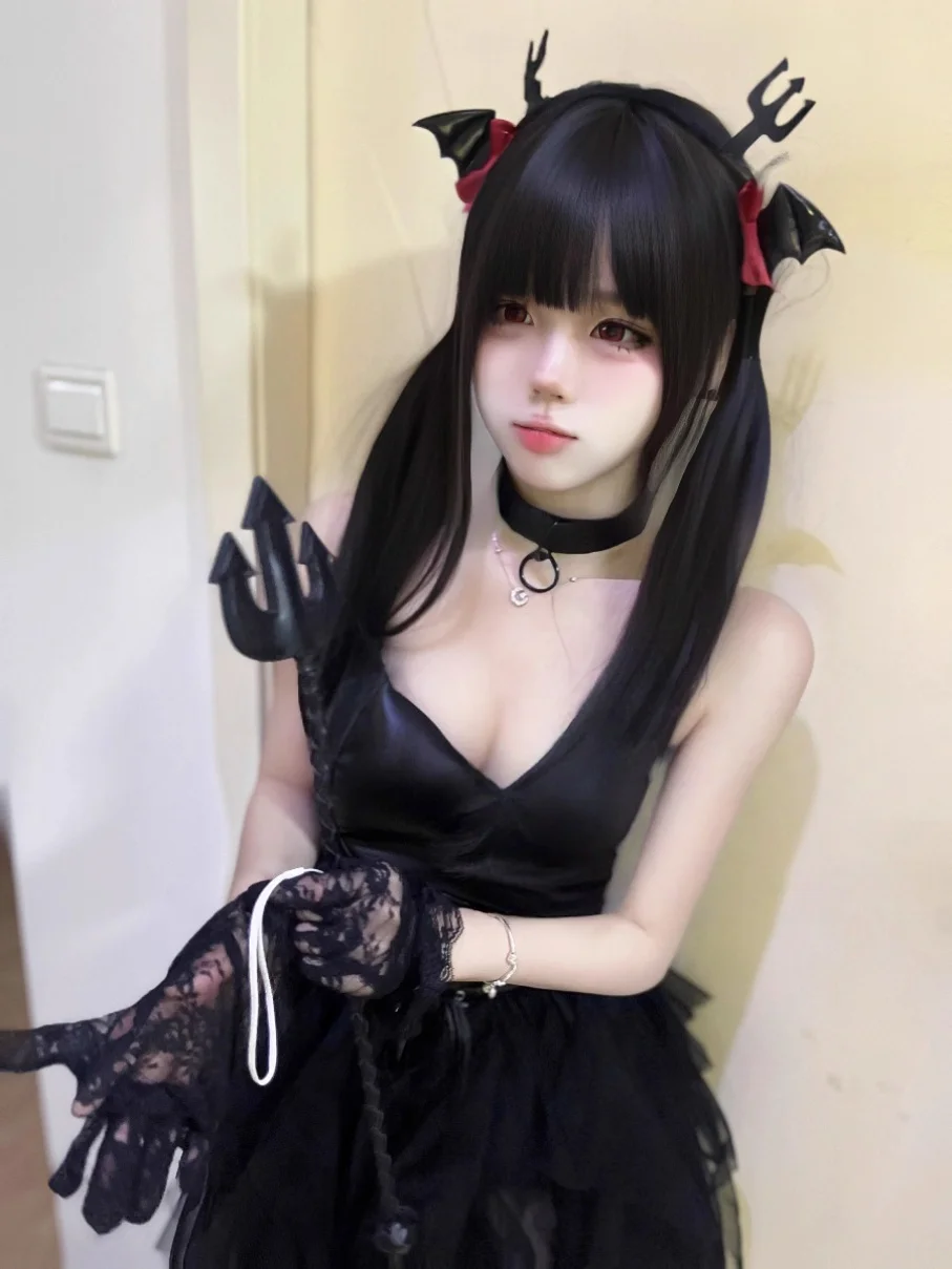 

Сексуальный костюм дьявола горничной на Хэллоуин Dr, женская юбка, броши на бретельках Dr Pure Desire Lady Sle, полиэфирное волокно