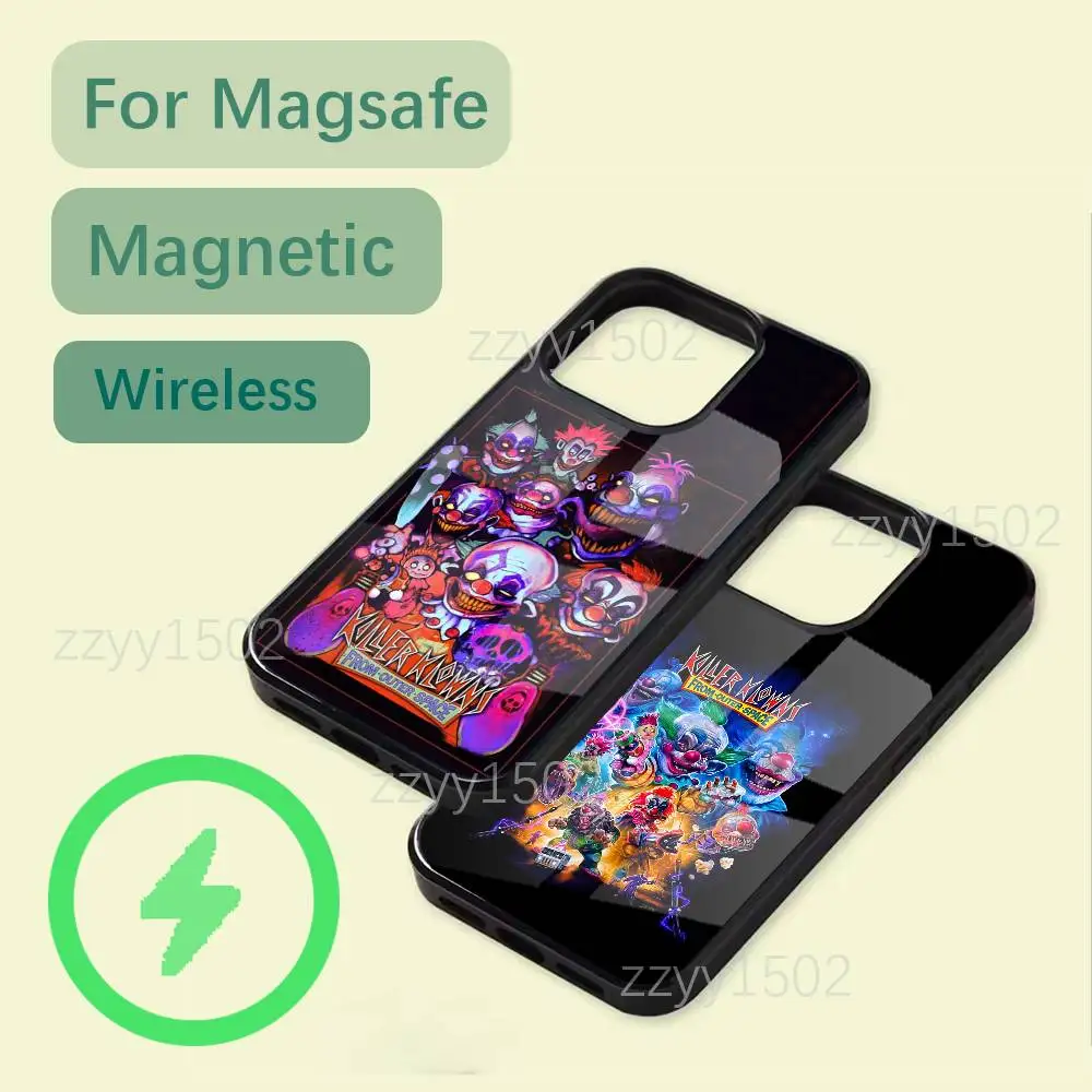 

K-Killer Klowns From Outer Space Phone Case For iPhone 17,16,15,14,13,12,11,Pro,Max,Plus,Mini,SE4,E Magsafe Wireless Charging