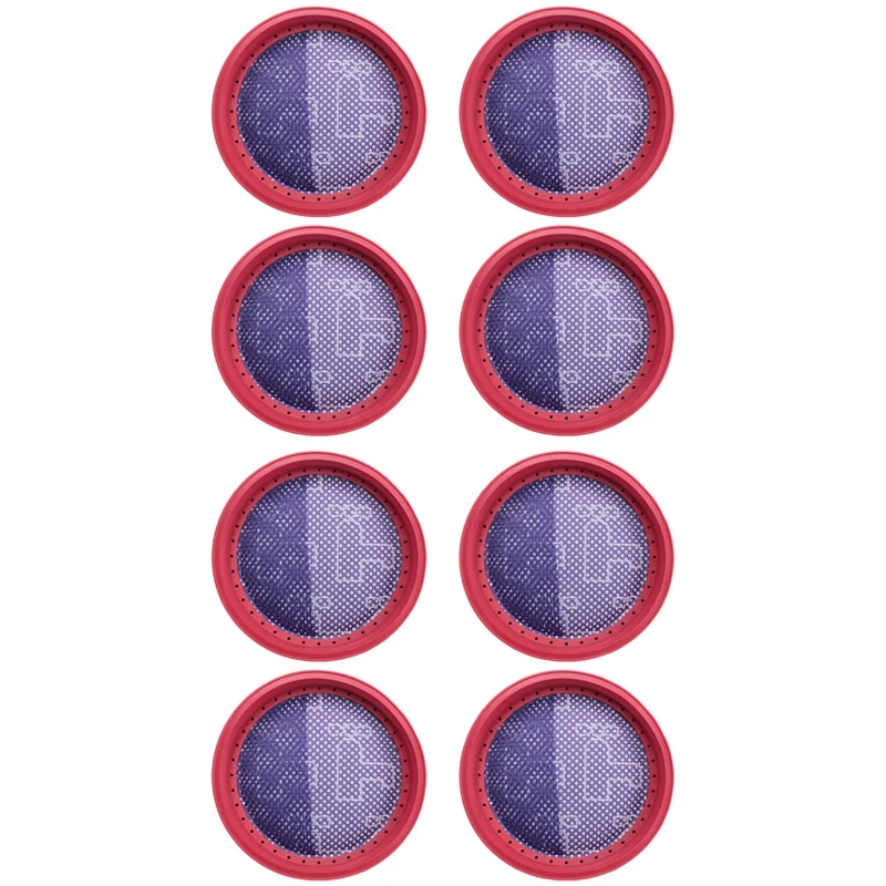 8Pcs Washable Filter Kit For Dibea D18 D008pro Vacuum Cleaner Spare Parte Replacement Filters Accessories