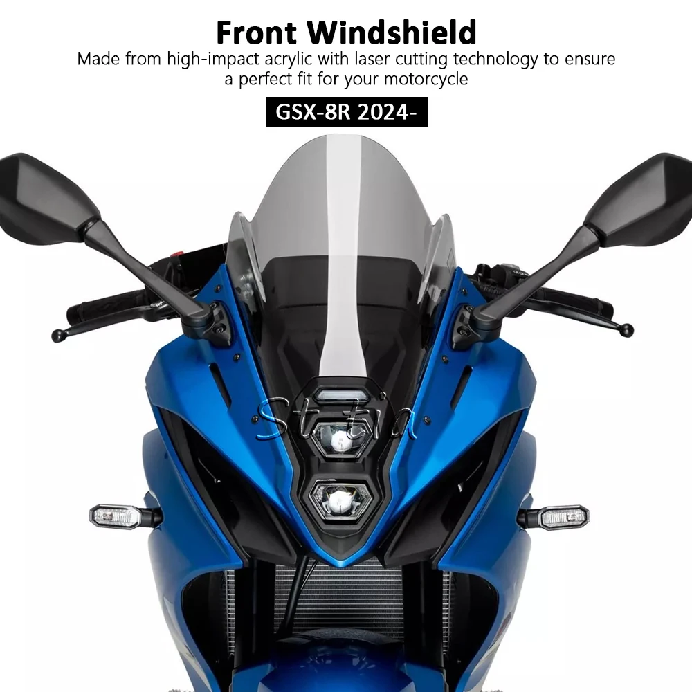 New Accessories For Suzuki GSX-8R GSX 8R GSX8R 2024 2025 Motorcycle Front Spoiler Windshield Wind Deflectors