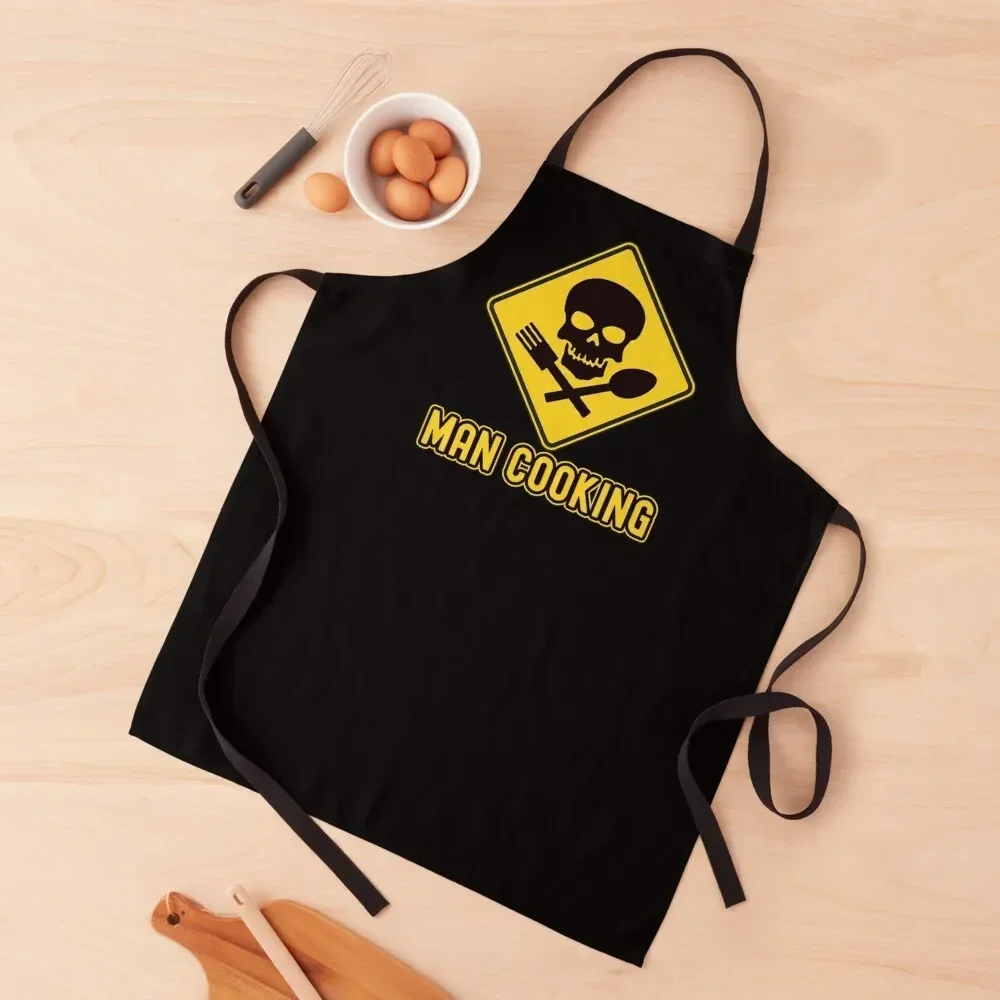 

Man cooking warning danger Apron Professional Barber Kitchen And Home Items Kitchen Chef Apron