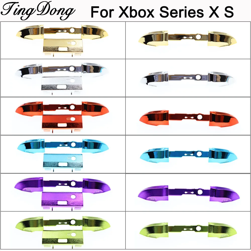 1Set Plastic Electroplated Color RB LB Bumper Middle Bar Holder Button Replacement For XBox Series S /X Controller Repair Part