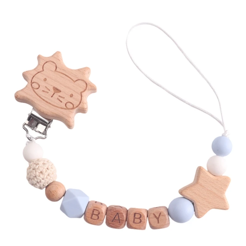 New Baby Pacifier Clips Teethers Toys Dummy Nipples Holder Clip Chain Babies Accessories Newborn Gifts Custom