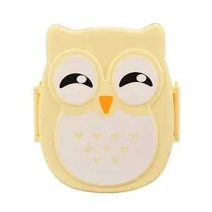 1 Buah Kotak Makan Siang Berbentuk Burung Hantu dengan Kompartemen Wadah Makanan Makan Siang dengan Tutup Almacenamiento Cocina Kotak Bento Portabel untuk Anak-anak 12 penjualan terbaik bento kawaii - №