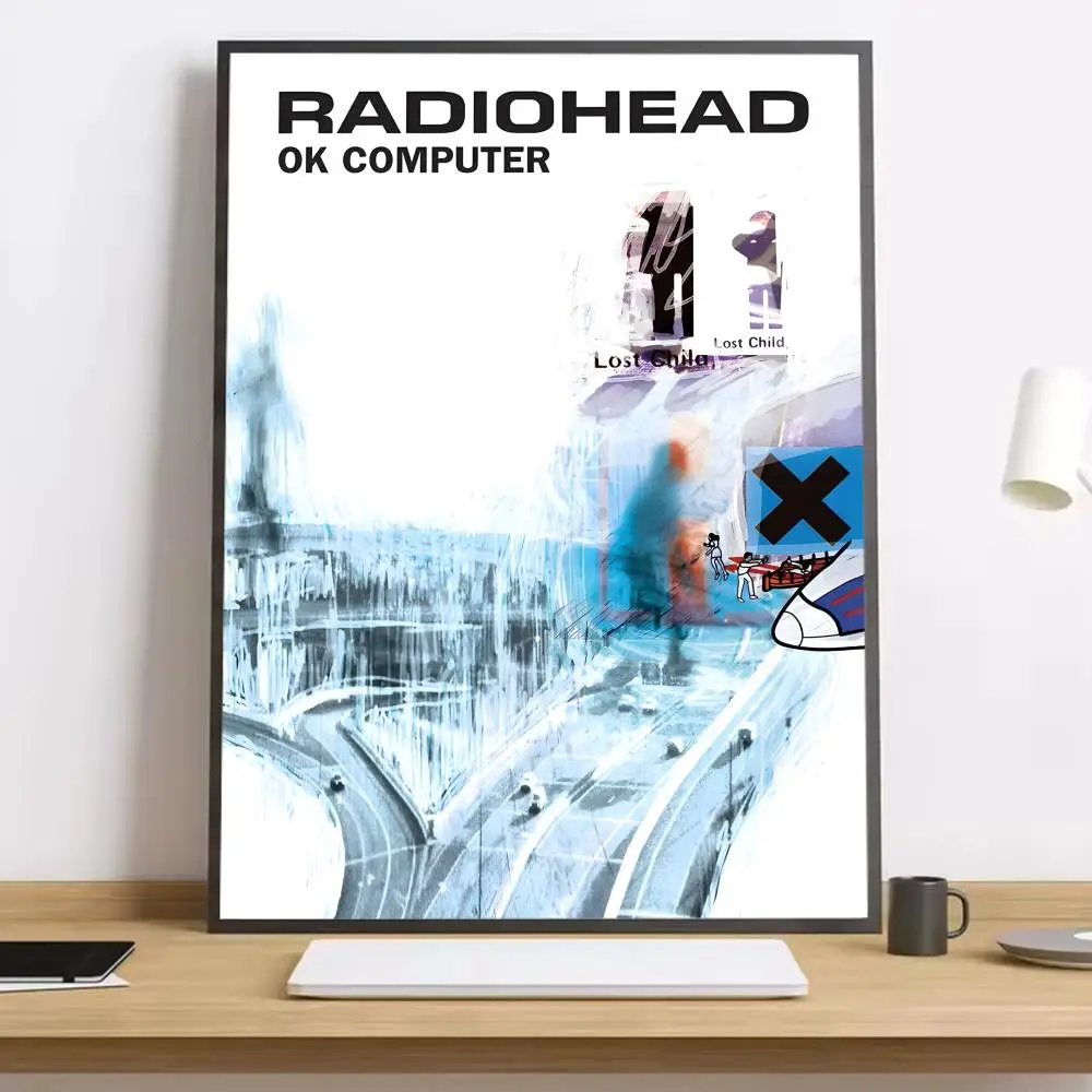 R-Radiohead Band Rainbow Painting Calligraphy HD-Leinwandposter für Wohnzimmer, Schlafzimmer, Bar, ästhetische Dekoration – Detail 4