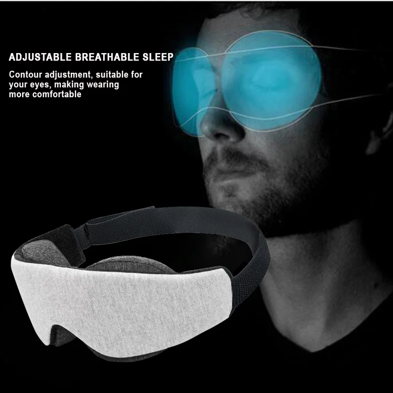 3D Sleep Mask for Women and Men Eye Mask for Sleeping Eye Cover Blackout Masks Weighted Sleeping Pad Black Blindfold Travel