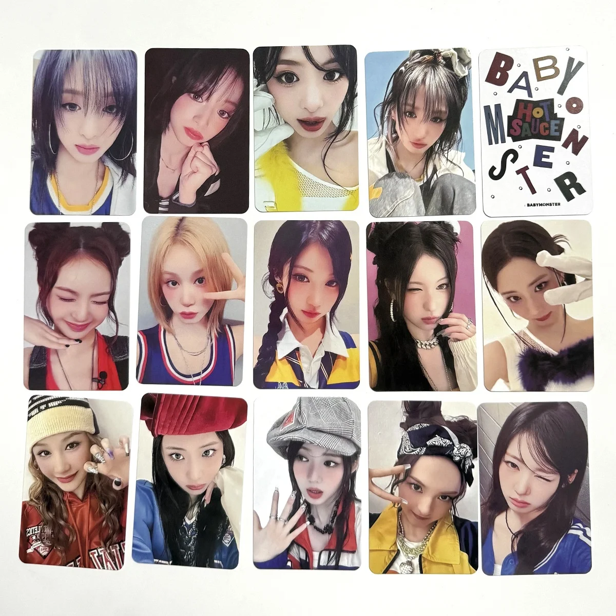 

BABYMONSTER HOT SAUCE MERCH DROP Photocards MUSICART Ver Special Card Korean Style LOMO Card AHYEON RUKA RAMI Fans Collection