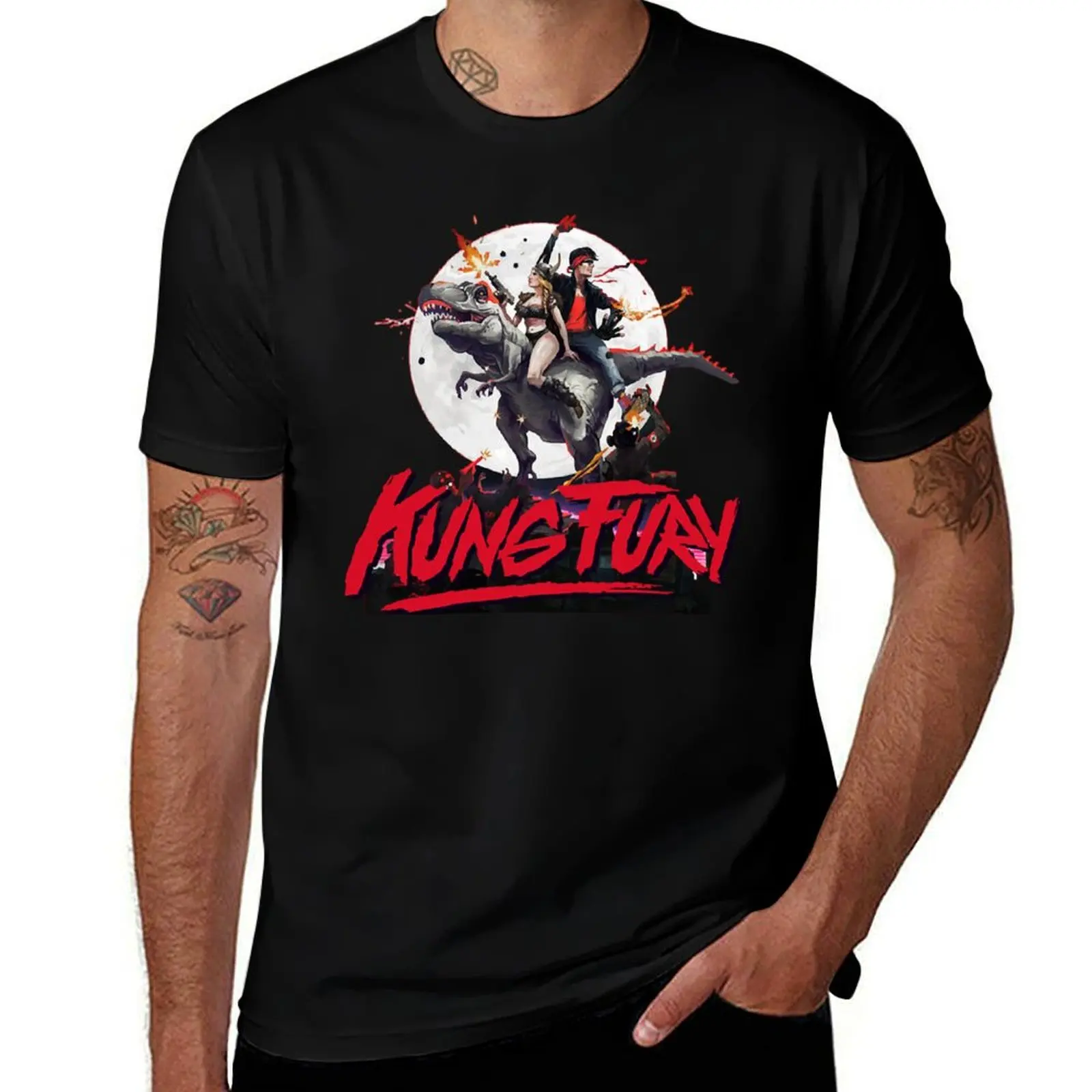 Kung Fury T-Shirt Halloween Casual T-Shirt
