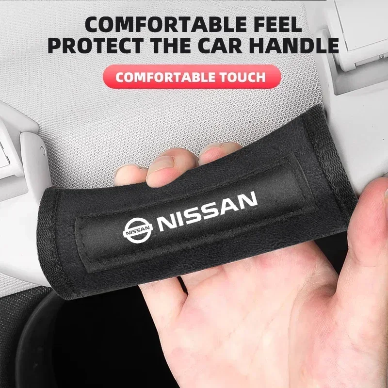 Car Roof Handle Protection Pull Gloves Auto Emblem Accessories For Nissan Nismo Juke Note Versa Almera X-Trail Xterra Qashqai