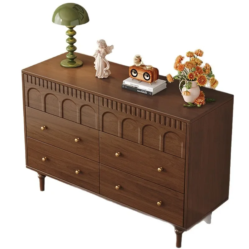 

Solid wood medieval chest, living room against the wall, locker, simple storage, retro bed end