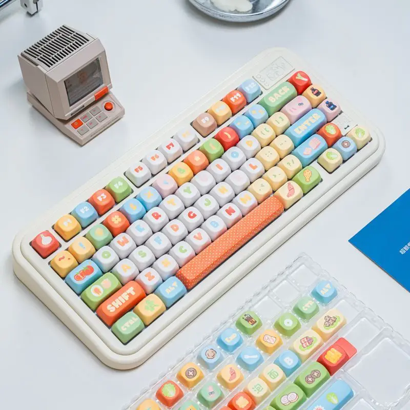 High appearance MOA five sided thermal sublimation compatible mechanical keyboard 60-108