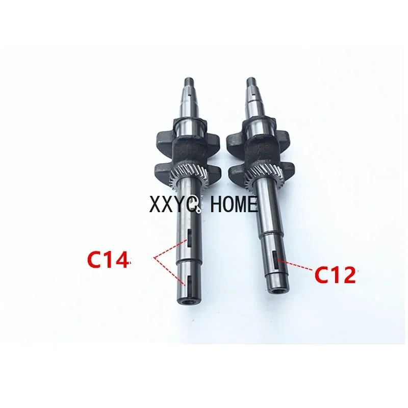 C12 / C14 Crankshaft For Honda GXV160 5.5HP HRJ216 Engine motor Lawn Mower Crank Shaft Main Shaft Replacement