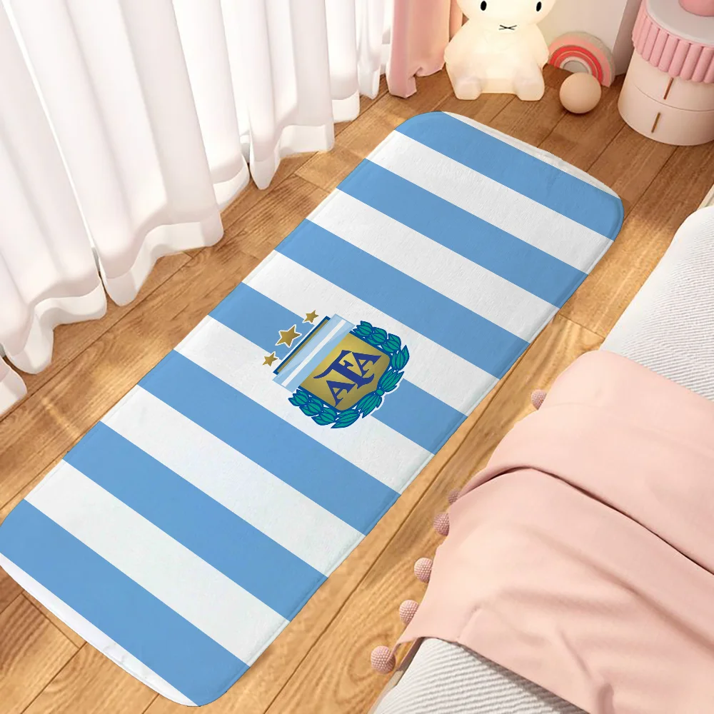 Room Mats Door Mat Carpet Argentina National Team Kitchen Rug Rugs Foot Floor Bathroom Bath Prayer Non-slip House Entrance Home