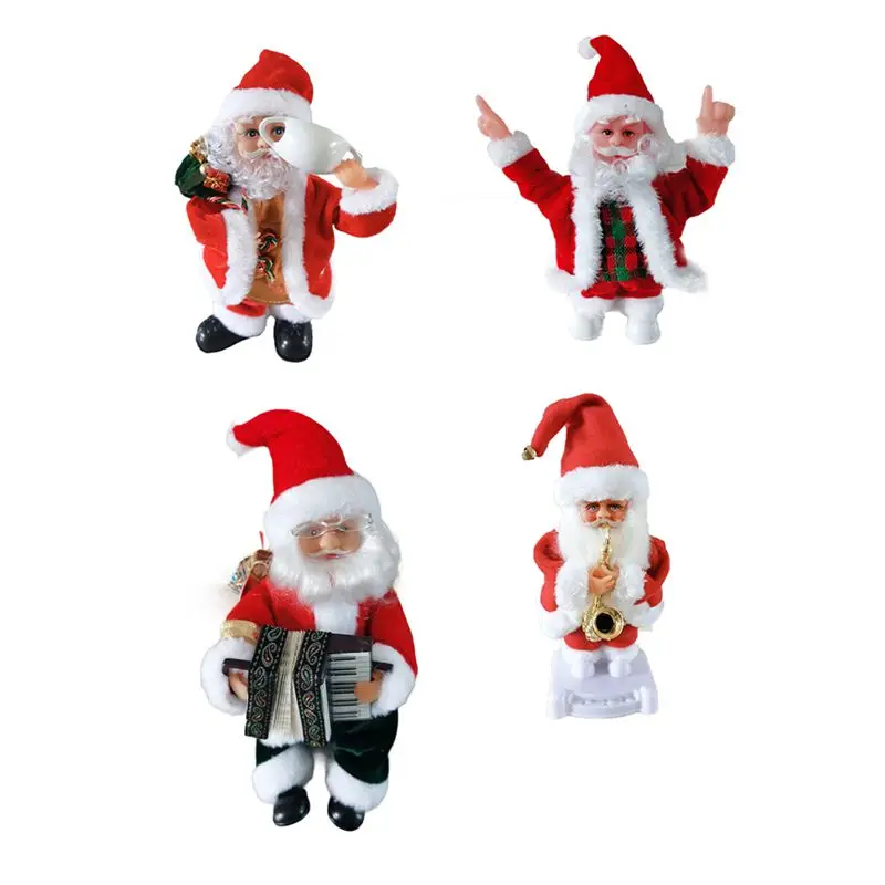 

Electric Hip Shaking Flannel Dancing Toy Christmas Santa Claus Doll Toy Christmas Ornaments Decoration For Kids A