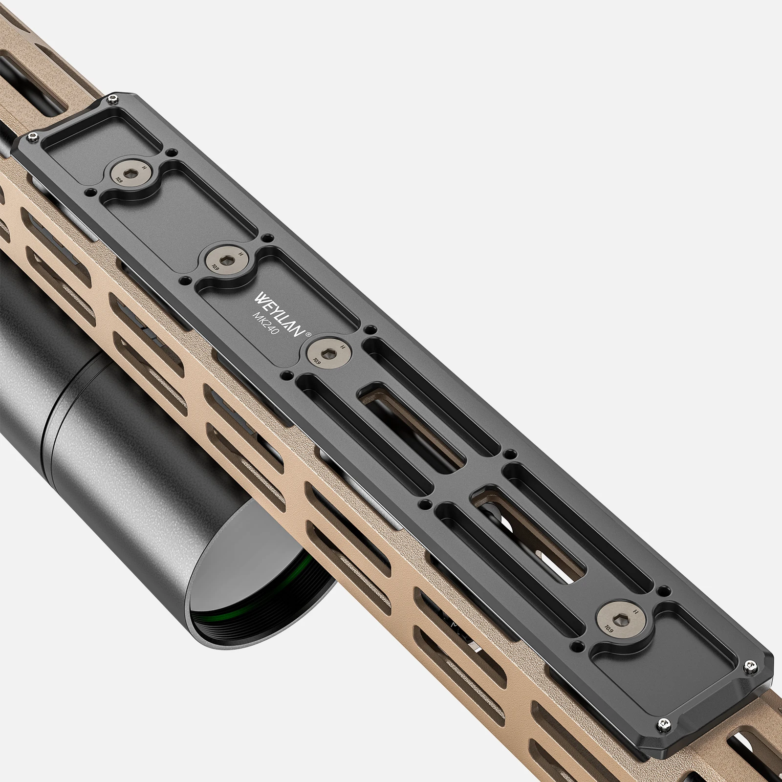 Adapter do montażu dwójnóg WEYLLAN Mlok Arca Rail, zamiennik szyny Arca/RRS do głowicy statywu, płytka szybkiego montażu MK240 — zdjęcie produktu 6