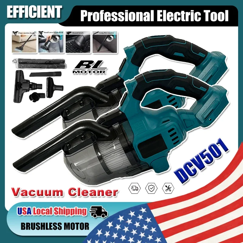 

Fit Makita Cordless Vacuum Cleaner Handheld Dust Collector Floor Carpet Car Pet Hair Cleaning Power Tool For 18V Battery