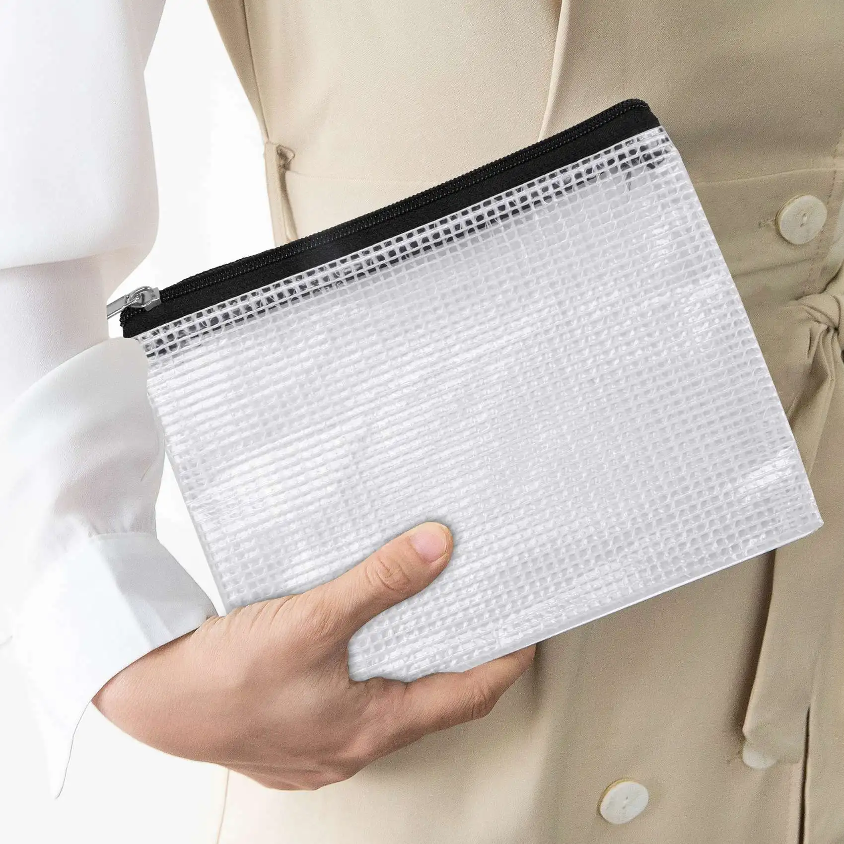 학교 정리 보관용 지퍼 파우치, 7 가지 크기, 21 팩