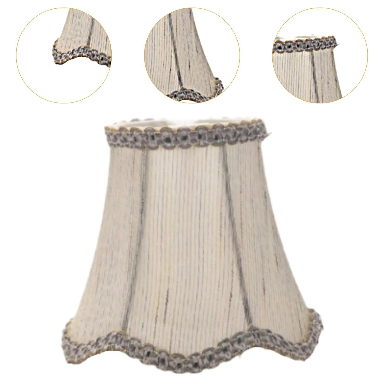 Fabric Chandelier Lampshade Replacement Clip on Accessory Decorative Droplight Cover