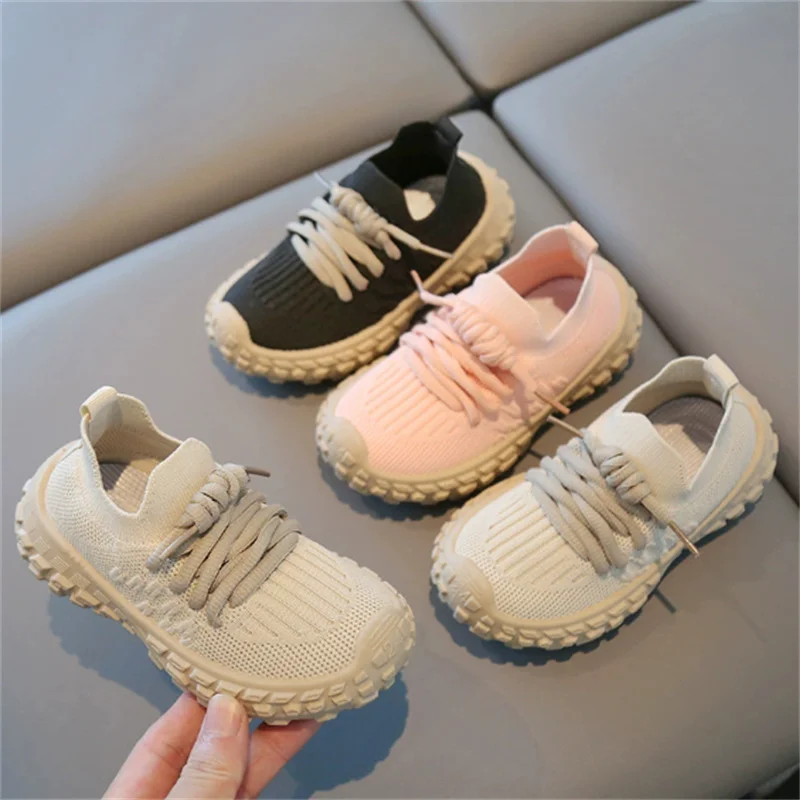 

New Autumn Children Shoes Unisex Toddler Boys Girls Sneaker Mesh Breathable Soft Sole Fashion Casual Kids Shoes