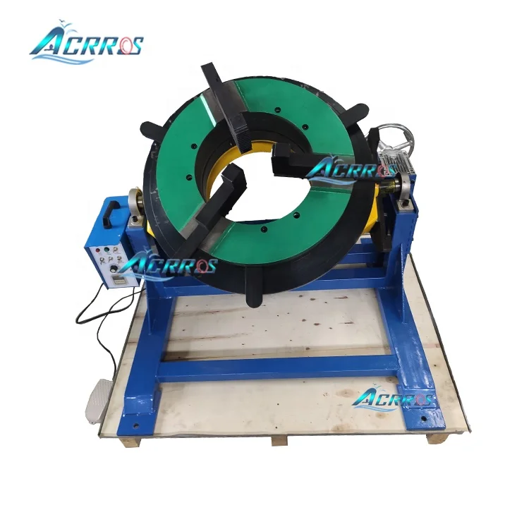 Small Welding Table Center Hole 365Mm Welding Positioner Turntable Rotator With Chuck 600